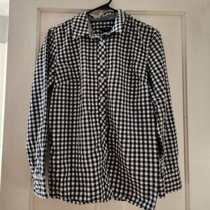 Talbots womens M Button-up Blouse